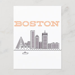 Amerika Boston City Skyline, Boston Ma Us Skyline Postkarte