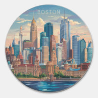 Amerika Boston City Skyline, Boston Ma Us Skyline