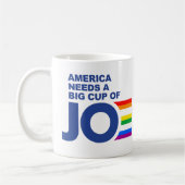 AMERIKA BRAUCHT EINE GROSSE ZAHL JOE (LGBTQ PRIDE) KAFFEETASSE (Links)
