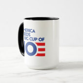 Amerika braucht einen Big Cup von Joe Tasse (Vorderseite Links)