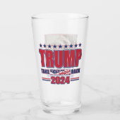 Amerika braucht einen Cowboy - Trump Glas (Rückseite)
