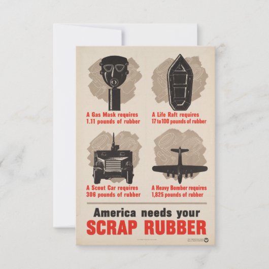 Amerika braucht Ihr Rubber-Weltwecker-Poster Einladung (Vorderseite)