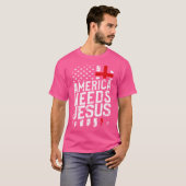 Amerika braucht Jesus T-Shirt (Vorne ganz)