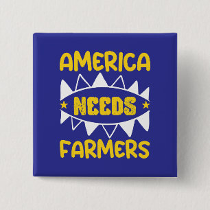 Amerika braucht Landwirte Button