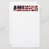Amerika Briefpapier (Vorne/Hinten)