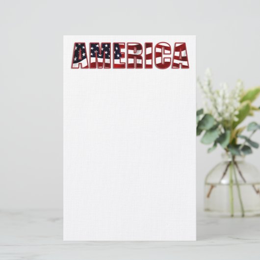 Amerika Briefpapier (Stehend Vorderseite)