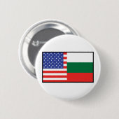 Amerika Bulgarien Button (Vorne & Hinten)