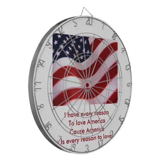 Amerika Dartscheibe (Vorderseite Links)