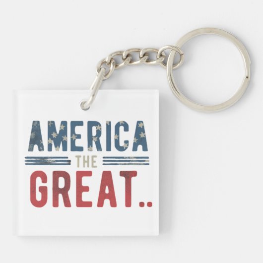 Amerika - das Große Schlüsselanhänger (Rückseite)