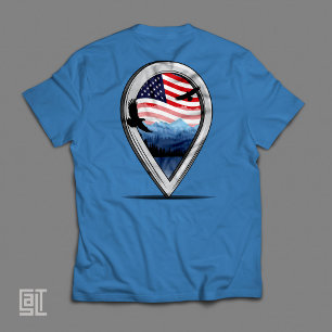 Amerika, das patriotische Ziel der Freiheit T-Shirt