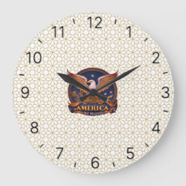 Amerika, das Schöne Große Wanduhr