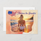 Amerika, das schöne Hawaii Postkarte (Vorne/Hinten)