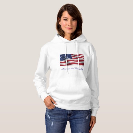 Amerika das schöne, hoody-Sweatshirt Hoodie (Vorne ganz)