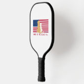 Amerika - das schöne Hundescheckpaddel Pickleball Schläger (Links)