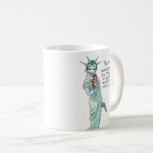 Amerika das schöne kaffeetasse (VorderseiteRechts)