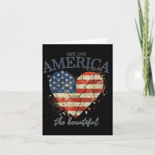 Amerika das schöne Unabhängigkeitstag patriotisch Karte