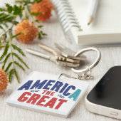 Amerika - der große Schlüsselanhänger auf dem Plat (Vorderseite rechts)