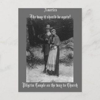 Amerika Der Weg, wie es wieder sein sollte! Postkarte