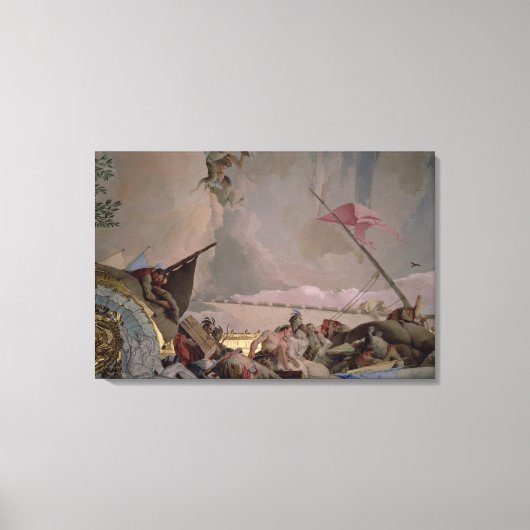 Amerika, Detail aus der Herrlichkeit Spaniens II Leinwanddruck (Vorderseite)