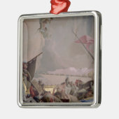 Amerika, Detail vom Ruhm von Spanien II Silbernes Ornament (Links)