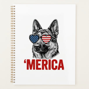Amerika Deutsche-Schäferhund-Flagge-Sonnenbrille-S Planer