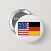 Amerika Deutschland Button (Vorne & Hinten)