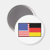 Amerika Deutschland Magnet (Vorderseite/Rückseite)