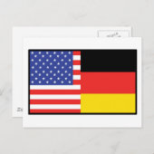 Amerika Deutschland Postkarte (Vorne/Hinten)