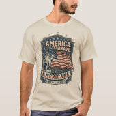 Amerika, die Tapfere T-Shirt (Vorderseite)