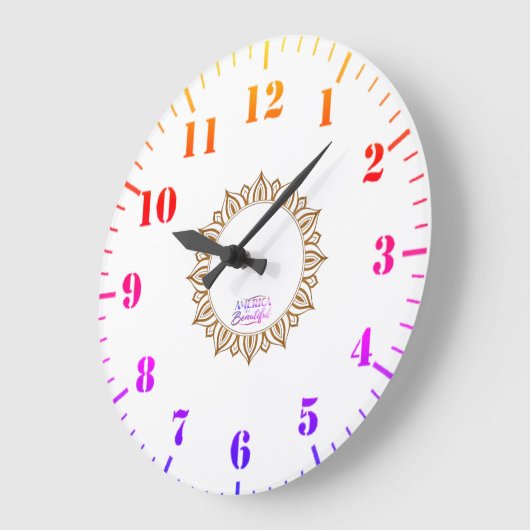 Amerika - die wunderschöne Mauer Große Wanduhr (Winkel)