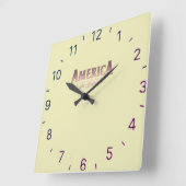Amerika - die wunderschöne Mauer Quadratische Wanduhr (Winkel)