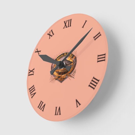 Amerika - die wunderschöne Mauer Runde Wanduhr (Winkel)