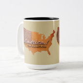 Amerika die wunderschöne Tasse (Vorderseite Links)