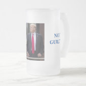 AMERIKA DONALD TRUMP NICHT GEFÄHRDET! 4 GLASDESIGN MATTGLAS BIERGLAS (VorderseiteRechts)