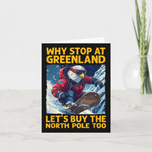 Amerika Eagle Snowboarden in Grönland und Nordamer Karte