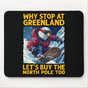 Amerika Eagle Snowboarden in Grönland und Nordamer Mousepad