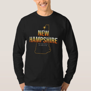 Amerika Eclipse 2024 Shirt New Hampshire Totale So