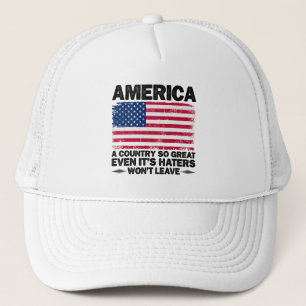 Amerika ein Land, das so groß ist wie der Tag der Truckerkappe