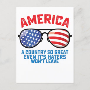 Amerika ein so großartiges Land, selbst wenn es di Einladungspostkarte