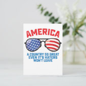 Amerika ein so großartiges Land, selbst wenn es di Einladungspostkarte (Stehend Vorderseite)