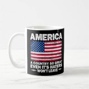Amerika Ein So Großartiges Land USA-Flagge Ruhende Kaffeetasse