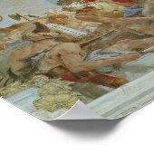 Amerika, einer der vier Kontinente Poster (Ecke)