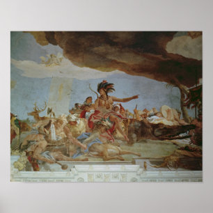 Amerika, einer der vier Kontinente Poster