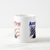 Amerika Erste Trump-US Flagge Kaffeetasse (Mittel)
