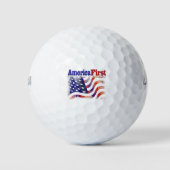 Amerika Erste US Flagge Golfball (Vorderseite)