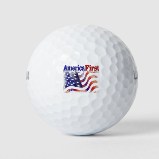 Amerika Erste US Flagge Golfball (Vorderseite)