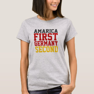Amerika erstes Deutschland zweites T-Shirt