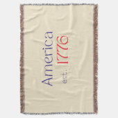 Amerika est 1776 Typografie 4. Juli Neutral Decke (Vorderseite Vertikal)