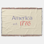 Amerika est 1776 Typografie 4. Juli Neutral Decke (Vorderseite)