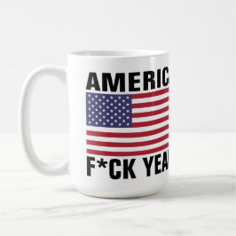 Amerika, F*ck ja! Lustig Kaffeetasse